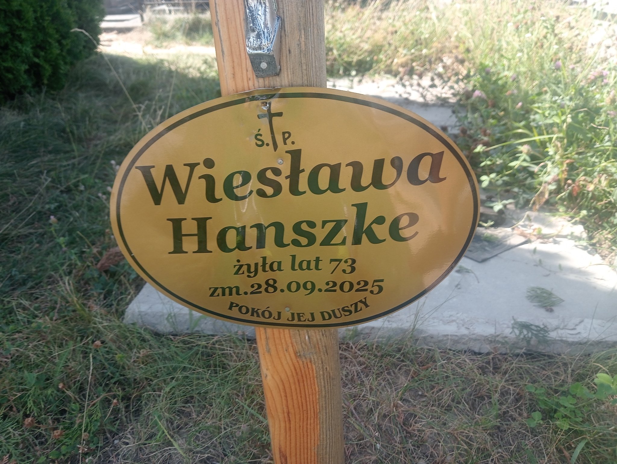 Wiesława Hanszke 1952 Chmielnik - Grobonet - Wyszukiwarka osób pochowanych